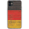 German Flag Dark Wood iPhone 11 Clear Case