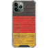 German Flag Dark Wood iPhone 11 Pro Max Clear Case