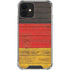 German Flag Dark Wood iPhone 12 Clear Case