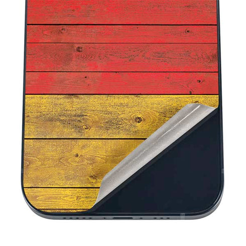 German Flag Dark Wood iPhone 12 Mini Skin