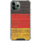 German Flag Dark Wood iPhone 12 Pro Clear Case