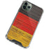 German Flag Dark Wood iPhone 12 Pro Clear Case