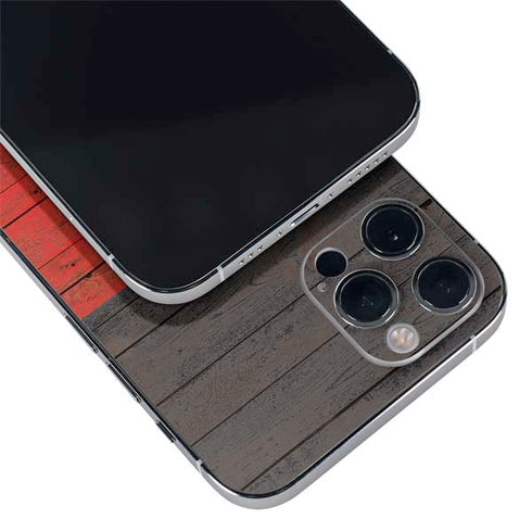German Flag Dark Wood iPhone 12 Pro Skin