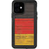 German Flag Dark Wood iPhone 12 Waterproof Case