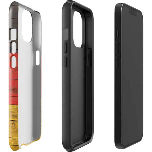 German Flag Dark Wood iPhone 13 Impact Case