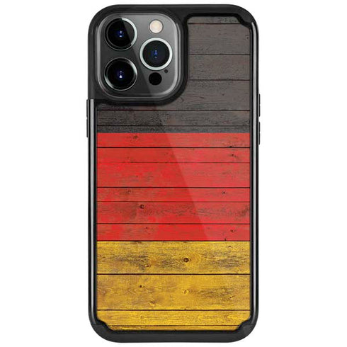 German Flag Dark Wood iPhone 13 Pro Cargo Case