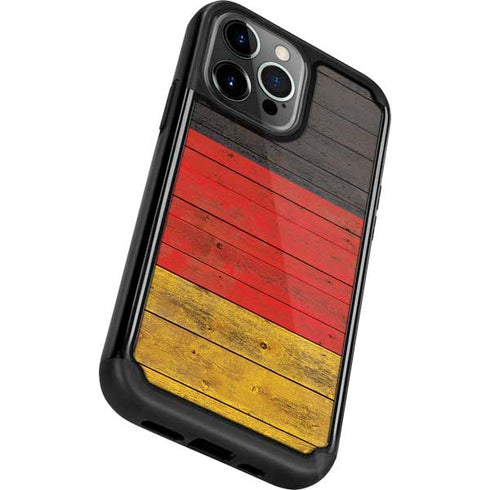 German Flag Dark Wood iPhone 13 Pro Cargo Case