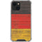 German Flag Dark Wood iPhone 14 Plus Clear Case