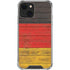 German Flag Dark Wood iPhone 14 Plus Clear Case