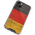 German Flag Dark Wood iPhone 14 Plus Clear Case
