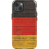 German Flag Dark Wood iPhone 14 Impact Case