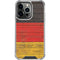 German Flag Dark Wood iPhone 14 Pro Clear Case