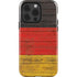 German Flag Dark Wood iPhone 14 Pro Impact Case