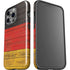 German Flag Dark Wood iPhone 14 Pro Impact Case