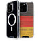German Flag Dark Wood iPhone 14 Pro MagSafe Case