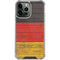 German Flag Dark Wood iPhone 14 Pro Max Clear Case