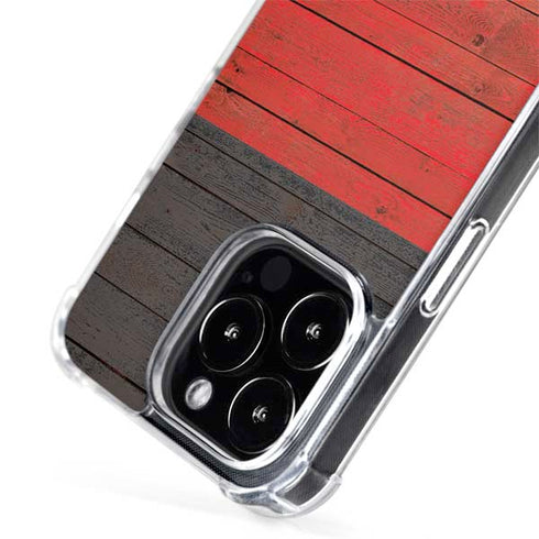 German Flag Dark Wood iPhone 14 Pro Max MagSafe Case