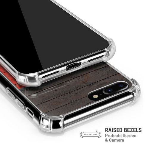 German Flag Dark Wood iPhone 7/8 Plus Clear Case