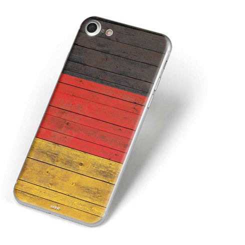 German Flag Dark Wood iPhone 7 Skin