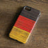 German Flag Dark Wood iPhone 8 Pro Case