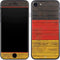German Flag Dark Wood iPhone SE (2nd & 3rd Gen) Skin