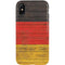 German Flag Dark Wood iPhone X Pro Case