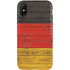 German Flag Dark Wood iPhone X Pro Case