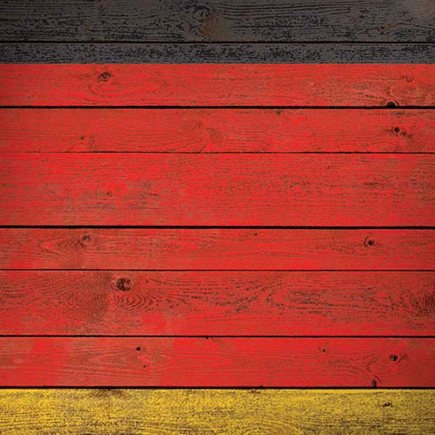 German Flag Dark Wood iPhone X Pro Case