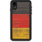 German Flag Dark Wood iPhone XR Waterproof Case