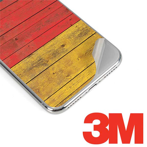 German Flag Dark Wood iPhone XS Max Skin