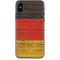 German Flag Dark Wood iPhone XS Skin