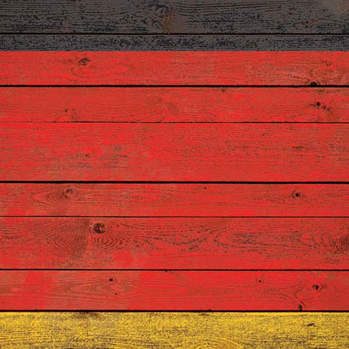 German Flag Dark Wood iPhone XS Skin