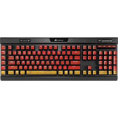 German Flag Dark Wood K95 RGB PLATINUM Mechanical Gaming Keyboard Skin