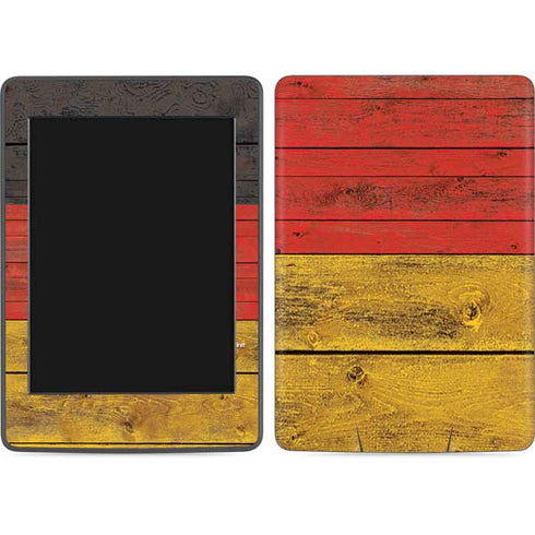 German Flag Dark Wood Amazon Kindle Skin