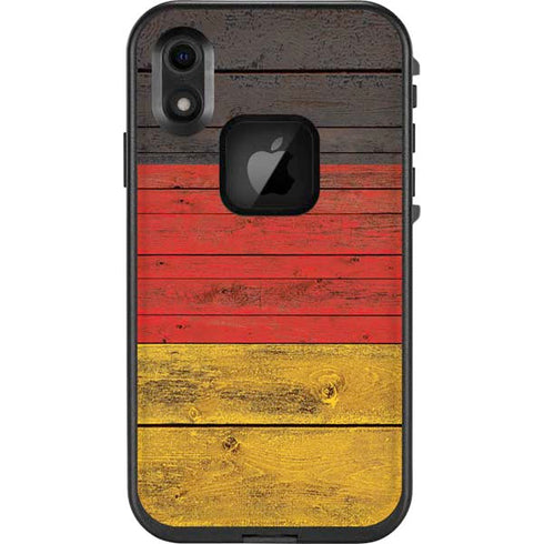 German Flag Dark Wood LifeProof Fre iPhone Skin