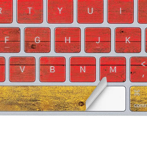 German Flag Dark Wood Magic Keyboard Skin