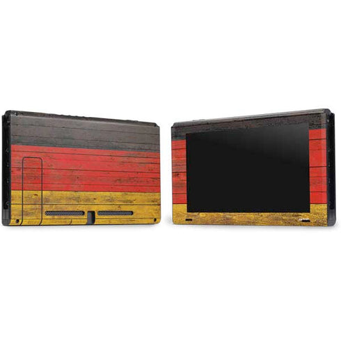 German Flag Dark Wood Nintendo Switch Bundle Skin