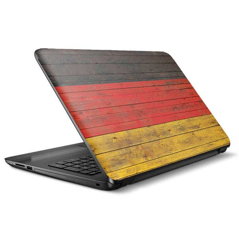 German Flag Dark Wood HP Notebook Skin