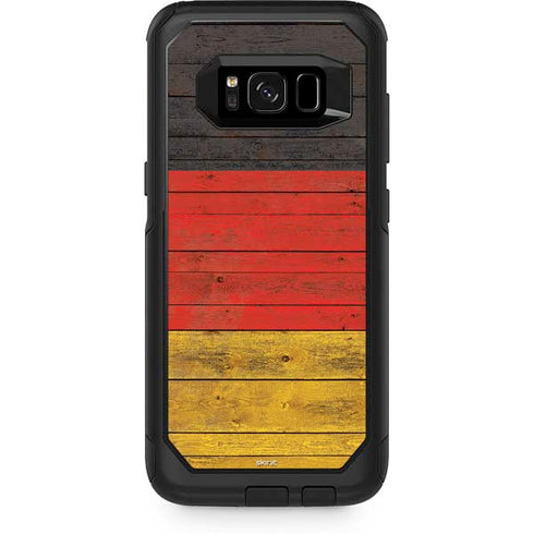 German Flag Dark Wood Otterbox Commuter Galaxy Skin