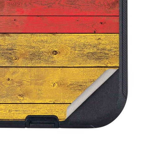 German Flag Dark Wood Otterbox Defender iPhone Skin
