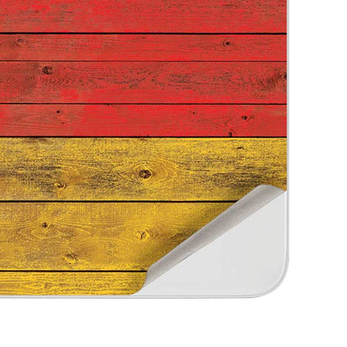 German Flag Dark Wood Surface Duo Skin