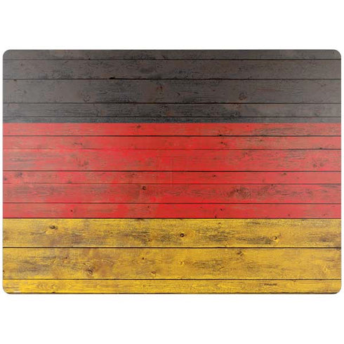German Flag Dark Wood Surface Laptop 4 15in Skin