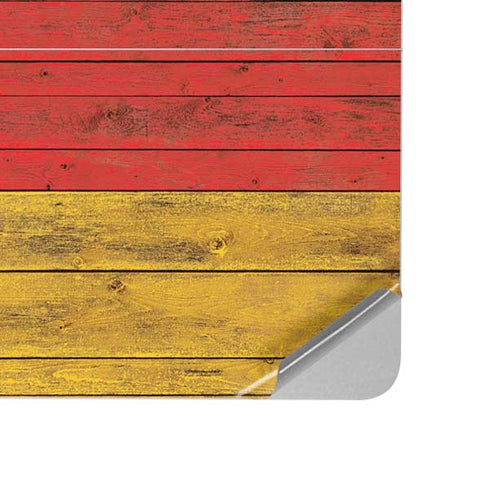 German Flag Dark Wood Surface Laptop Studio Skin
