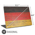 German Flag Dark Wood Universal Laptop 15in (12.2 x 8.8in) Skin