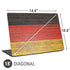 German Flag Dark Wood Universal Laptop 18in (14.6 x 10.6in) Skin