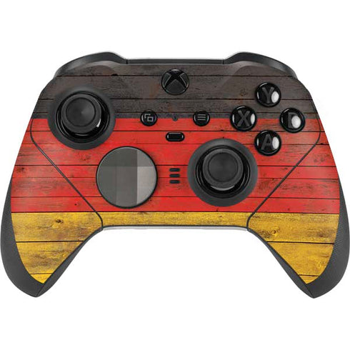 German Flag Dark Wood Xbox Elite Wireless Controller Series 2 Skin
