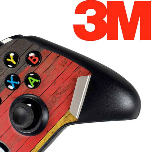 German Flag Dark Wood Xbox One Controller Skin