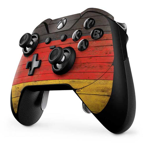 German Flag Dark Wood Xbox One Elite Controller Skin