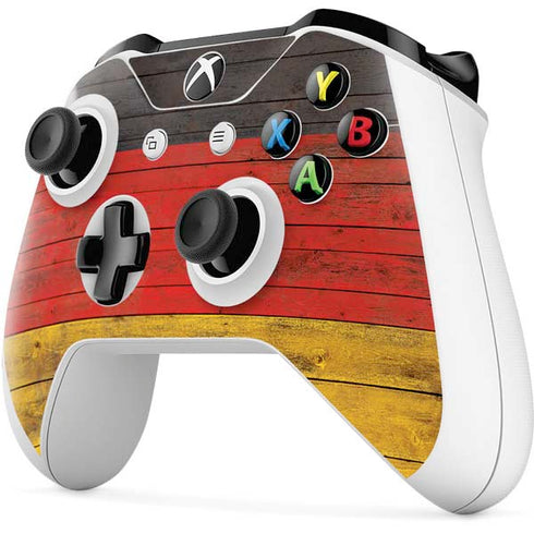 German Flag Dark Wood Xbox One S All-Digital Edition Bundle Skin