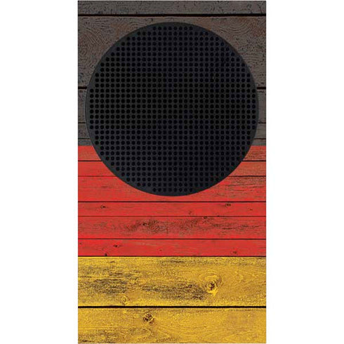 German Flag Dark Wood Xbox Series S Bundle Skin
